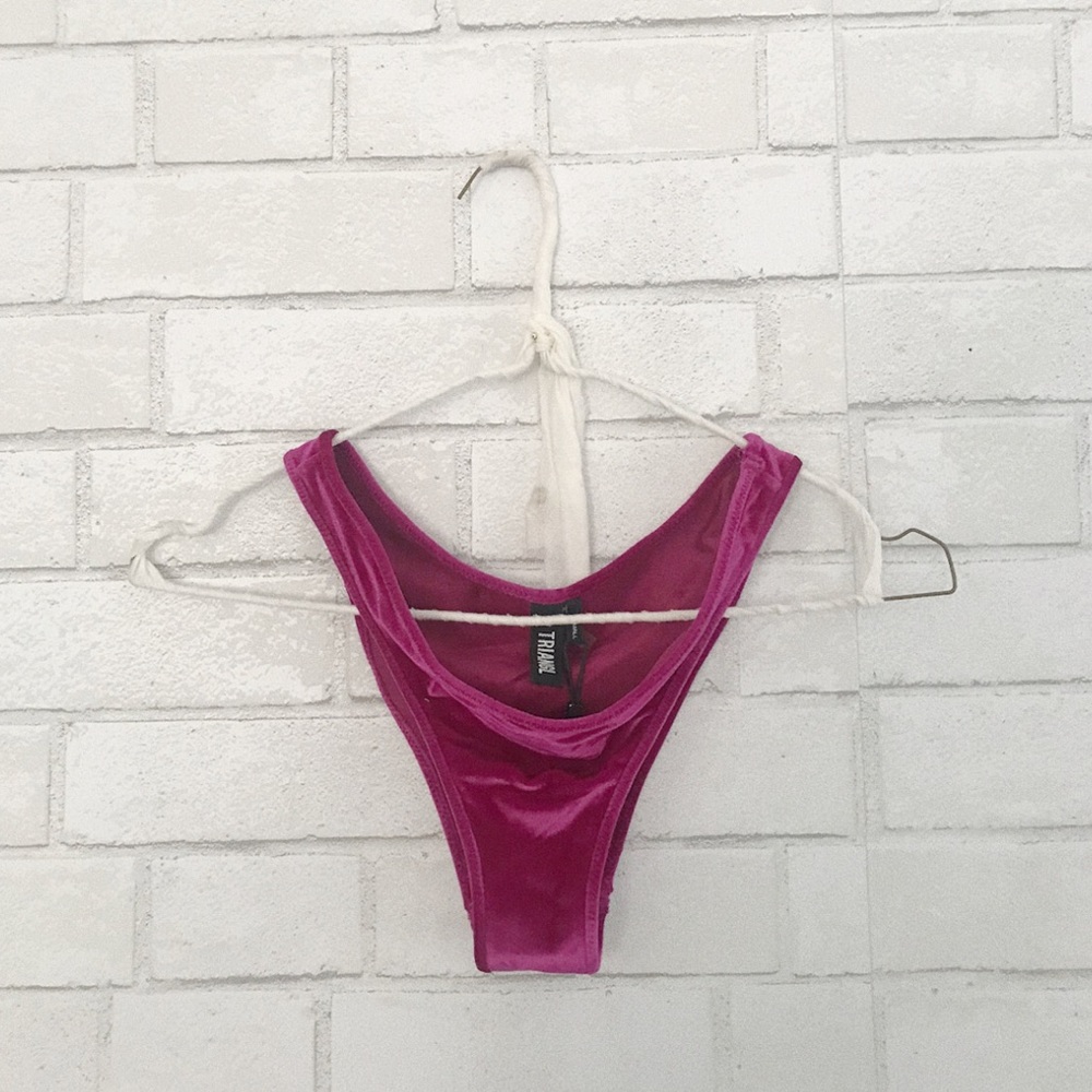 triangl velvet bikini bottoms